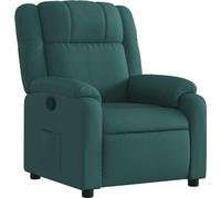 vidaXL Fauteuil relax vert foncé Tissu
