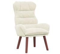 Vidaxl Fauteuil Relaxant Crème En Velours