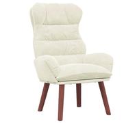 vidaXL Fauteuil Relaxant crème en Velours