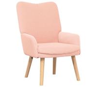 vidaXL fauteuil relaxant en tissu en laine bou rose