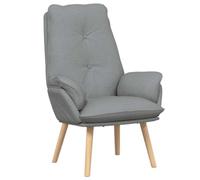 vidaXL Fauteuil Relaxant en Tissu Gris Clair