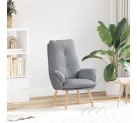 vidaXL Fauteuil Relaxant en Tissu Gris Clair