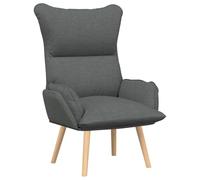 vidaXL Fauteuil Relaxant en Tissu Gris Foncé
