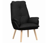 vidaXL Fauteuil Relaxant en Tissu Noir