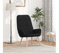 vidaXL Fauteuil Relaxant en Tissu Noir