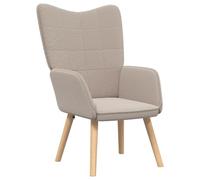 Fauteuil Relaxant Vidaxl En Tissu Peluche Gris Clair Gris