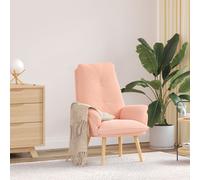 Vidaxl Fauteuil Relaxant En Tissu Rose Pelucheux Rose