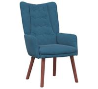vidaXL Fauteuil Relaxant en Velours Bleu