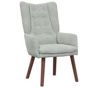 Fauteuil Relaxant Vidaxl En Velours Gris Clair