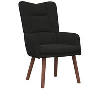 vidaXL Fauteuil Relaxant en Velours Noir