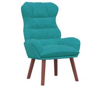 Vidaxl Fauteuil Relaxant En Velours Turquoise Bleu