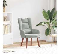 Fauteuil Relaxant Vidaxl En Velours Gris Clair Gris