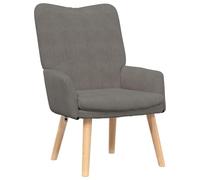 vidaXL Fauteuil Relaxant Gris Clair en Velours Côtelé