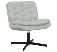 vidaXL Fauteuil relaxant pivotant Gris clair 63 x 75 x 76 cm Velours