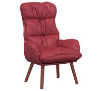 vidaXL Fauteuil Relaxant Rouge Vin en Similicuir
