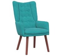 vidaXL Fauteuil Relaxant Turquoise 63 x 67 x 94 cm Velours, Fauteuil en Velours Moderne, Chaise Confortable, Parfaite pour Le Salon ou la Chambre, Style Relaxant