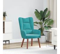 vidaXL Fauteuil Relaxant Turquoise Velours
