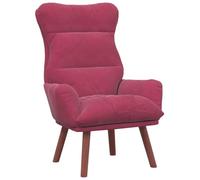 vidaXL Fauteuil Relaxant Velours Rouge Vin