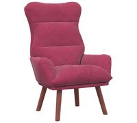 vidaXL Fauteuil Relaxant Velours Rouge Vin