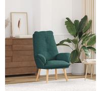 vidaXL Fauteuil Relaxant Vert Foncé Tissu