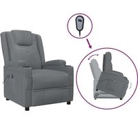 vidaXL Fauteuil releveur anthracite similicuir