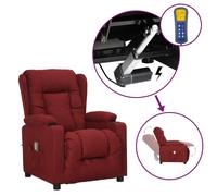 Vidaxl Fauteuil Releveur Inclinable De Massage Bordeaux Tissu