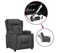 vidaXL Fauteuil releveur inclinable Gris foncé Tissu 3093424