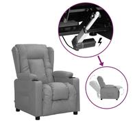Vidaxl Fauteuil Releveur Inclinable Gris Similicuir Gris
