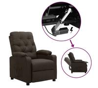 Vidaxl Fauteuil Releveur Inclinable Marron Fonc¿¿ Tissu Marron