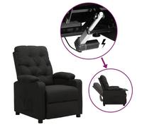 Vidaxl Fauteuil Releveur Inclinable Noir Tissu Noir
