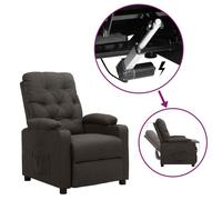 Vidaxl Fauteuil Releveur Inclinable Taupe Tissu Gris