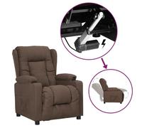Vidaxl Fauteuil Releveur Inclinable Taupe Tissu Gris