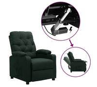 Vidaxl Fauteuil Releveur Inclinable Vert Fonc¿¿ Tissu Vert
