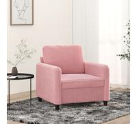 vidaXL Fauteuil Rose 60 cm Velours