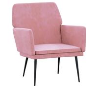 vidaXL Fauteuil Rose 62x79x79 cm Velours