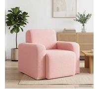 vidaXL Fauteuil Rose Bouclé 42042450