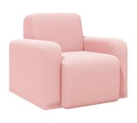 vidaXL Fauteuil Rose Bou auteuil Moderne d'intérieur, Confort baleiné, élégant pour se détendre, mobilier Chic, Design stylé