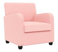 vidaXL Fauteuil Rose Fausse Laine d'agneau