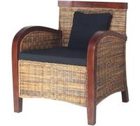 vidaXL Fauteuil Rotin tissé à la main Marron G