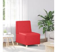 Vidaxl Fauteuil Rouge 55 X 74 X 82 Cm Faux Cuir