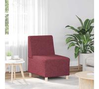 vidaXL Fauteuil rouge bordeaux 55 cm tissu