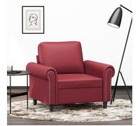 vidaXL Fauteuil Rouge bordeaux 60 cm Similicuir 359497
