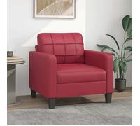 vidaXL Fauteuil Rouge bordeaux 60 cm Similicuir, fauteuil, fauteuil de baignoire, fauteuil club, canapé, canapé confortable, 359110