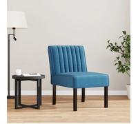 vidaXL Fauteuil sans accoudoirs 352450 bleu velours