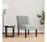 vidaXL Fauteuil sans accoudoirs 352451 – velours gris clair