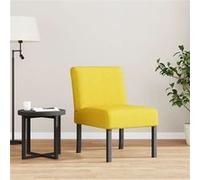 Vidaxl Fauteuil Sans Accoudoirs Jaune Clair Tissu Jaune