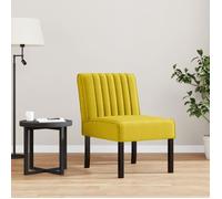 Vidaxl Fauteuil Sans Accoudoirs Jaune Velours Jaune