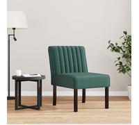 Fauteuil sans accoudoirs vert foncé velours 352453