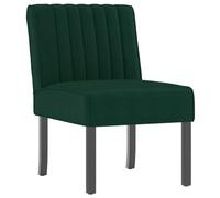 vidaXL Fauteuil sans accoudoirs 352453 Velours vert foncé