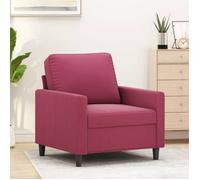 Vidaxl Fauteuil Rouge Bordeaux 60 Cm Velours Rouge